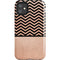 Rose Gold Chevron Split iPhone 11 Impact Case
