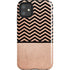 Rose Gold Chevron Split iPhone 11 Impact Case