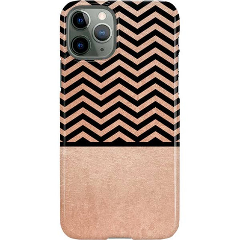 Rose Gold Chevron Split iPhone 11 Pro Lite Case