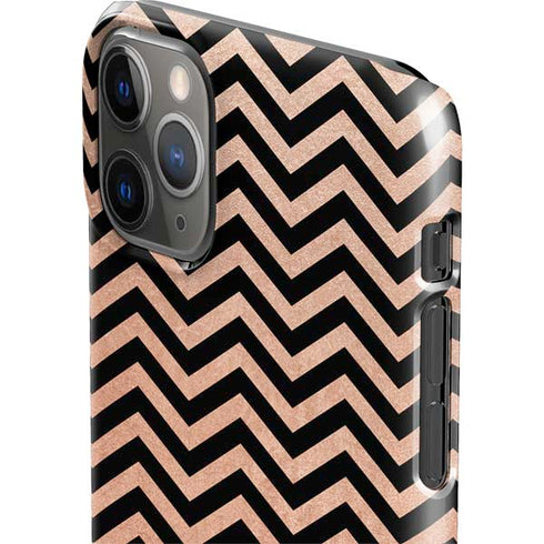Rose Gold Chevron Split iPhone 11 Pro Max Lite Case