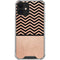 Rose Gold Chevron Split iPhone 12 Clear Case