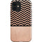 Rose Gold Chevron Split iPhone 12 Impact Case