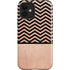 Rose Gold Chevron Split iPhone 12 Impact Case
