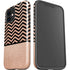 Rose Gold Chevron Split iPhone 12 Impact Case