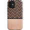 Rose Gold Chevron Split iPhone 12 Mini Impact Case