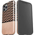 Rose Gold Chevron Split iPhone 12 Pro Impact Case