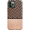 Rose Gold Chevron Split iPhone 12 Pro Max Impact Case