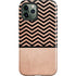 Rose Gold Chevron Split iPhone 12 Pro Max Impact Case