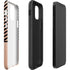 Rose Gold Chevron Split iPhone 12 Pro Max Impact Case