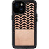 Rose Gold Chevron Split iPhone 13 Mini Waterproof Case