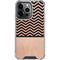 Rose Gold Chevron Split iPhone 13 Pro Clear Case
