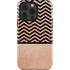 Rose Gold Chevron Split iPhone 13 Pro Impact Case