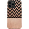 Rose Gold Chevron Split iPhone 13 Pro Max Impact Case