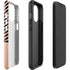 Rose Gold Chevron Split iPhone 13 Pro Max Impact Case