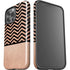 Rose Gold Chevron Split iPhone 13 Pro Max Impact Case