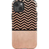 Rose Gold Chevron Split iPhone 15 Impact Case