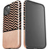 Rose Gold Chevron Split iPhone 15 Impact Case