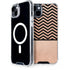 Rose Gold Chevron Split iPhone 14 Plus MagSafe Case
