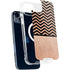 Rose Gold Chevron Split iPhone 15 Plus MagSafe Case