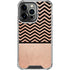 Rose Gold Chevron Split iPhone 14 Pro Clear Case