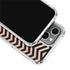 Rose Gold Chevron Split iPhone 14 Pro Clear Case