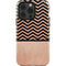 Rose Gold Chevron Split iPhone 14 Pro Impact Case