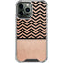 Rose Gold Chevron Split iPhone 14 Pro Max Clear Case