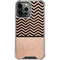 Rose Gold Chevron Split iPhone 15 Pro Max Clear Case