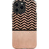 Rose Gold Chevron Split iPhone 15 Pro Max Impact Case