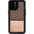 Rose Gold Chevron Split iPhone 14 Pro Max Waterproof Case