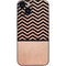 Rose Gold Chevron Split iPhone 14 Skin