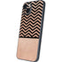 Rose Gold Chevron Split iPhone 14 Skin