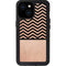 Rose Gold Chevron Split iPhone 15 Waterproof Case