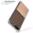 Rose Gold Chevron Split iPhone 7/8 Plus Clear Case