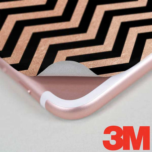 Rose Gold Chevron Split iPhone 8 Skin