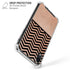 Rose Gold Chevron Split iPhone XR Clear Case
