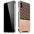 Rose Gold Chevron Split iPhone XS Max Clear Case