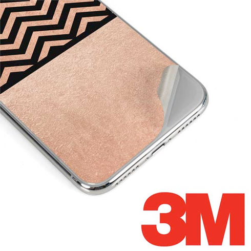 Rose Gold Chevron Split iPhone XS Max Skin
