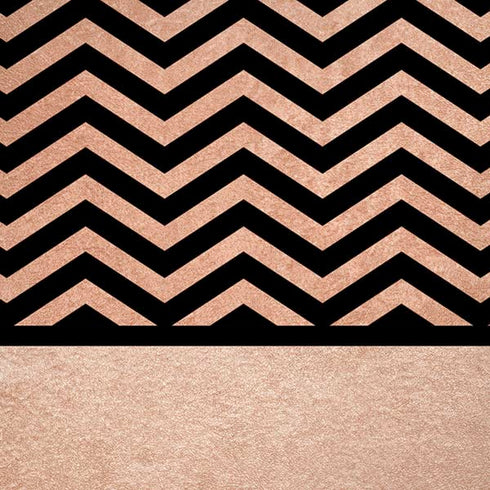 Rose Gold Chevron Split iPhone XS Skin