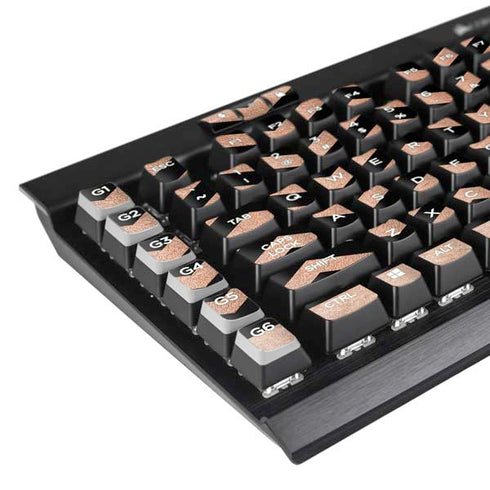 Rose Gold Chevron Split K95 RGB PLATINUM Mechanical Gaming Keyboard Skin
