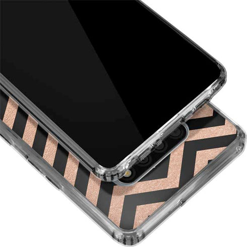 Rose Gold Chevron Split LG Stylo 6 Clear Case