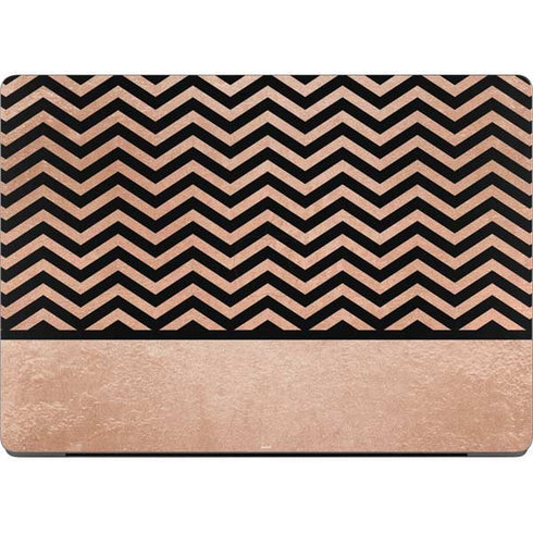 Rose Gold Chevron Split MacBook Pro 14in (2021-24) Skin