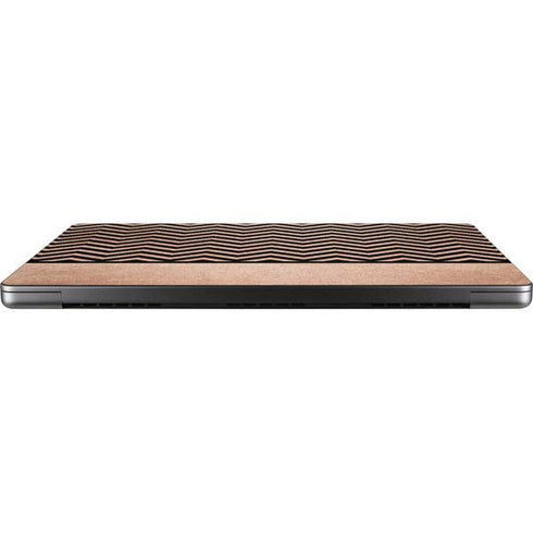 Rose Gold Chevron Split MacBook Pro 14in (2021-24) Skin