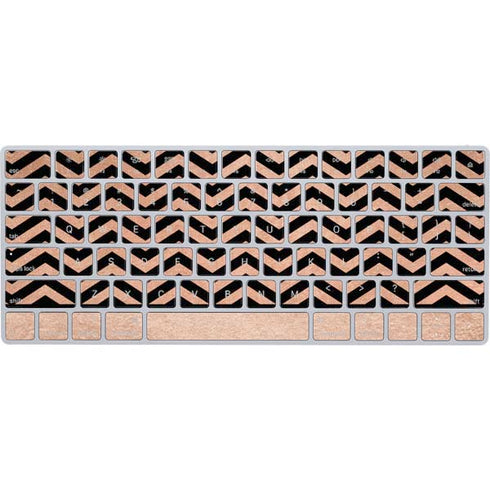 Rose Gold Chevron Split Magic Keyboard Skin
