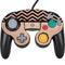 Rose Gold Chevron Split Nintendo GameCube Controller Skin