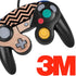 Rose Gold Chevron Split Nintendo GameCube Controller Skin