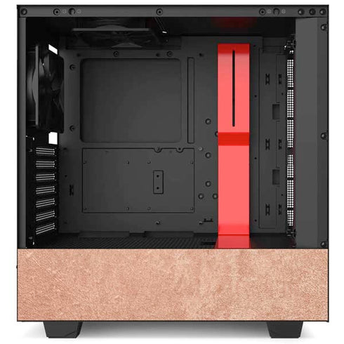 Rose Gold Chevron Split NZXT H510 Compact ATX Mid-Tower Case Skin