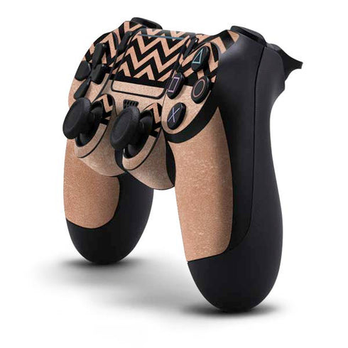Rose Gold Chevron Split PS4 Pro/Slim Controller Skin