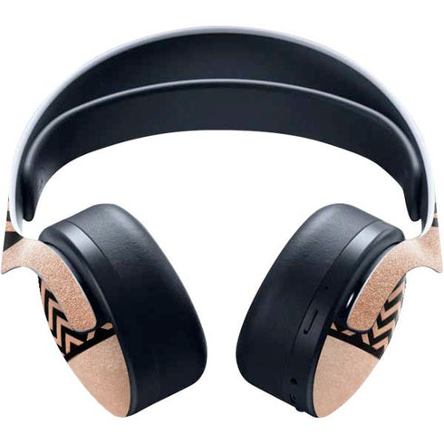 Rose Gold Chevron Split PULSE 3D Wireless Headset for PS5 Skin