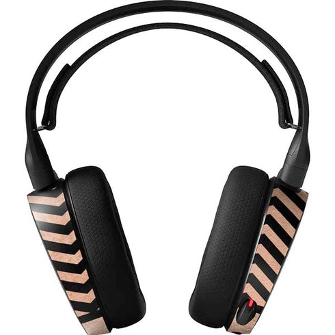 Rose Gold Chevron Split SteelSeries Arctis 3 Skin
